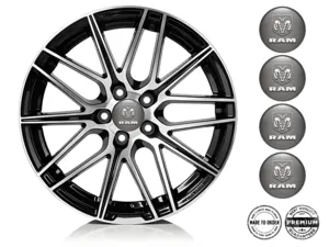 Dodge Silikonaufkleber Stil Gewölbte Felgenembleme